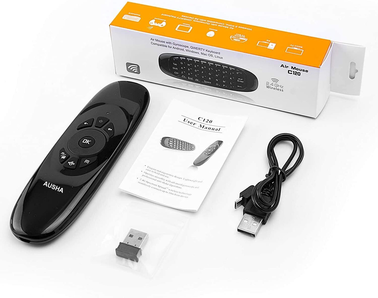 Wireless Air Mouse With Keyboard
