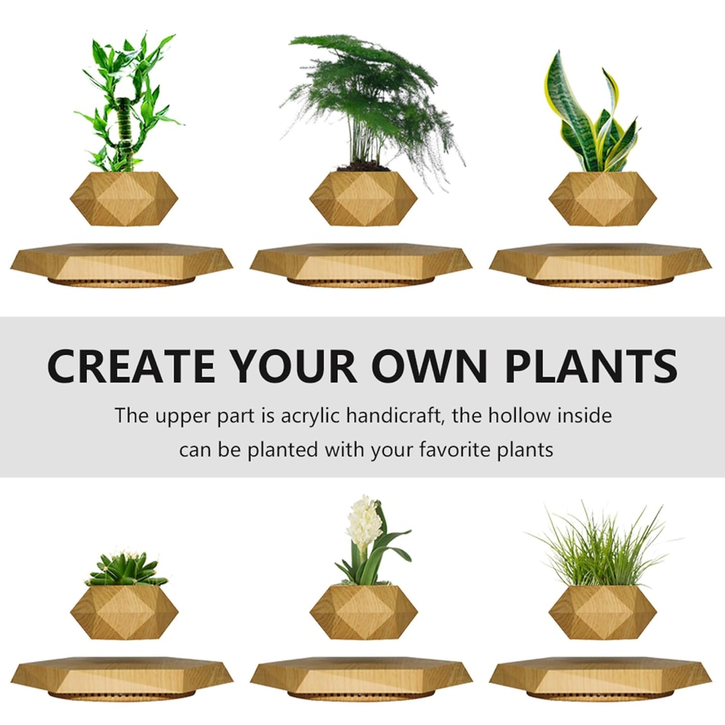 Magnetic Levitating & Floating Plant Pot