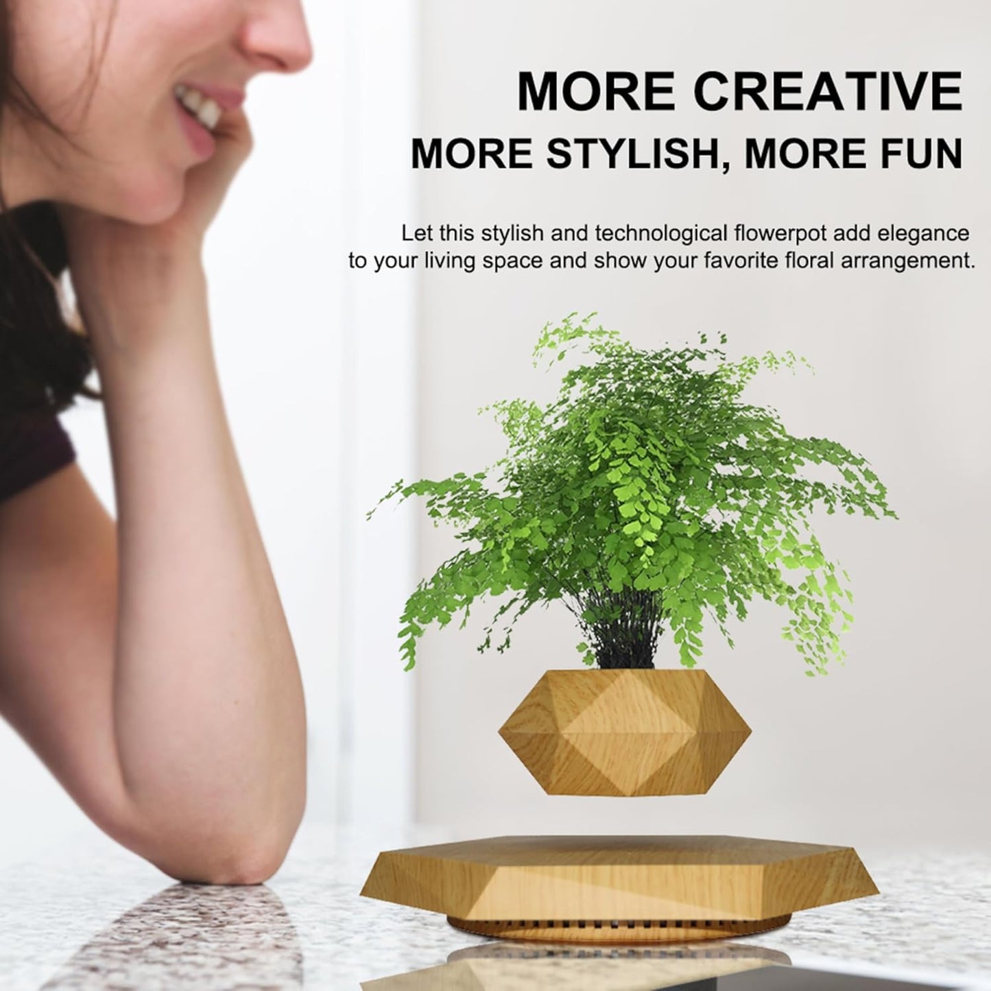 Magnetic Levitating & Floating Plant Pot