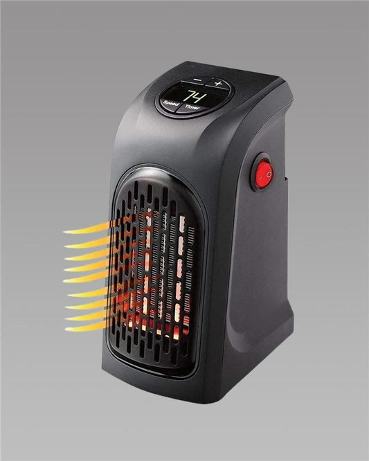 Handy Room Heater for Home, Office, Camper LED Screen 400 Watts Portable Wall Heater Warmer, Mini Blower Heater for Winter