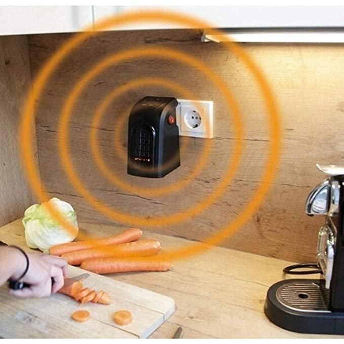Handy Room Heater for Home, Office, Camper LED Screen 400 Watts Portable Wall Heater Warmer, Mini Blower Heater for Winter
