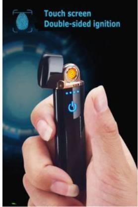 USB Charging Finger Touch Sensor Electronic Lighter Finger Touch USB Lighter-05 Cigarette Lighter (Black)